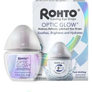 Rohto Optic Glow Whitening & Lubricant Eye Drops NWT